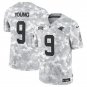 Men's Carolina Panthers #9 Bryce Young Arctic Camo 2024 F.U.S.E. Salute to Service Jersey
