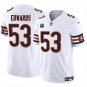 Men's Chicago Bears T.J. Edwards White 2024 F.U.S.E. With 1-star C Patch Vapor Jersey