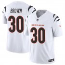 Men's Cincinnati Bengals #30 Chase Brown White 2024 F.U.S.E. Vapor Untouchable Jersey
