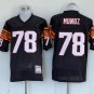 Men's Cincinnati Bengals Anthony Munoz Black Throwback Football Stitched Jersey
