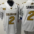 Men's Colorado Buffaloes #2 Shedeur Sanders College FUSE Jersey White 2025