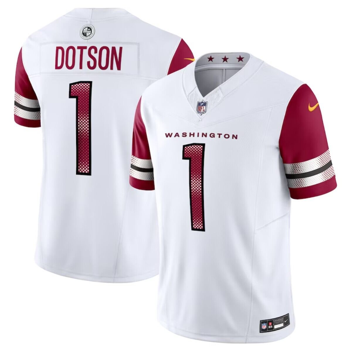 Mens Commanders Jahan Dotson 2023 F.U.S.E. Limited Jersey White