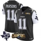 Men's Dallas Cowboys Micah Parsons 2023 F.U.S.E. NFC East Champions Ptach Football Jersey Black