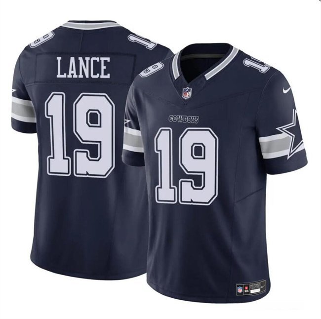 Men's Dallas Cowboys Trey Lance Navy 2023 F.U.S.E. Football Jersey