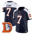 Men's Denver Broncos #7 John Elway Navy 2024 F.U.S.E. V2 Throwback Vapor Limited Jersey