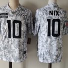 Men's Denver Broncos #10 Bo Nix Camo 2024 F.U.S.E. Salute to Service Jersey