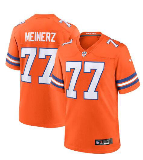 Mens Denver Broncos Quinn Meinerz Mile High Collection 1977 Throwback F.U.S.E. Limited Jersey