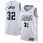 Men's Denver Nuggets #32 Aaron Gordon White 202425 City Edition Stitched Basketball Jersey