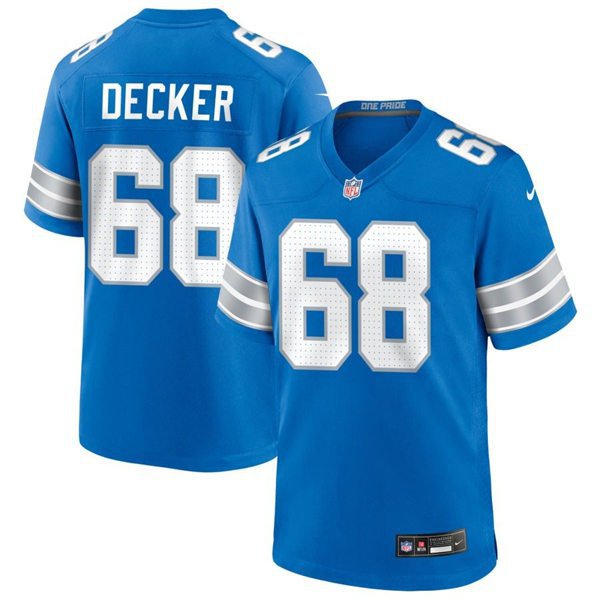 Mens Detroit Lions Taylor Decker 2024 Blue Vapor F.U.S.E. Limited Jersey