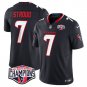Men's Houston Texans #7 C.J. Stroud Navy F.U.S.E. 2024 AFC South Division Champions Vapor Jersey