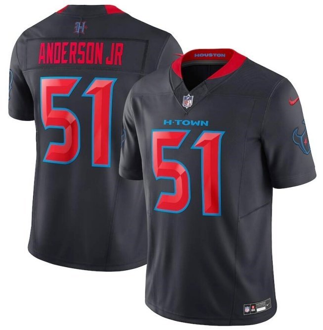 Men's Houston Texans Will Anderson Jr. 2nd 2024 Navy Alternate F.U.S.E. Limited Player Jersey