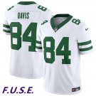 Men's Jets Corey Davis White 2023 F.U.S.E. Vapor Throwback Stitched Jersey
