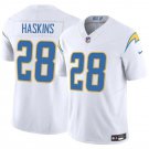 Men's Los Angeles Chargers #28 Hassan Haskins White 2024 F.U.S.E. Vapor Limited Football Jersey