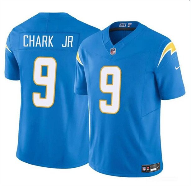 Men's Los Angeles Chargers DJ Chark Jr Light Blue 2024 F.U.S.E. Vapor Limited Football Jersey