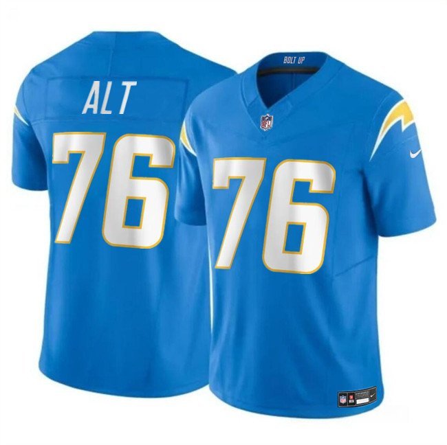Men's Los Angeles Chargers Joe Alt Light Blue 2024 F.U.S.E. Vapor Limited Football Jersey