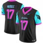 Mens Miami Dolphins #17 Jaylen Waddle Balck F.U.S.E. Miami Vice Vapor Football Jersey