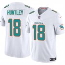 Men's Miami Dolphins #18 Tyler Huntley White 2024 F.U.S.E. Vapor Limited Football Stitched Jersey