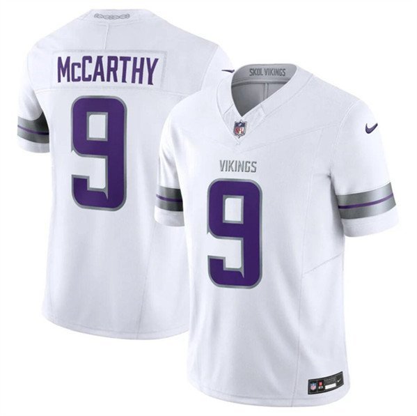 Men's Minnesota Vikings J.J. McCarthy White F.U.S.E. Winter Warrior Limited Jersey