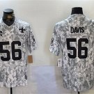Men's New Orleans Saints #56 Demario Davis Arctic Camo 2024 F.U.S.E. Salute to Service Jersey