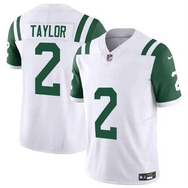 Men's New York Jets #2 Tyrod Taylor White 2024 F.U.S.E. Classic Alternate Vapor Jersey