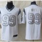 Mens Nike Houston Texans #99 J.J. Watt Platinum White Limited Jersey