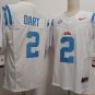 Mens Ole Miss Rebels Jaxson Dart 2024 FUSE White College Football Jersey