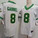 Men's Oregon Ducks #8 Dillon Gabriel White 2024 FUSE College Football Jersey