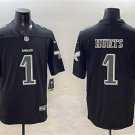 Men's Philadelphia Eagles #1 Jalen Hurts Black Fashion New Vapor Untouchable Limited Jersey
