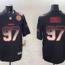 Men's San Francisco 49ers #97 Nick Bosa Smoke Football Jersey Black