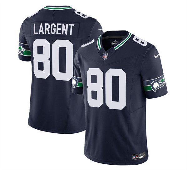 Men's Seahawks Steve Largent 2023 F.U.S.E. Navy Football Jersey