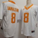 Men's Tennessee Volunteers #8 Nico Iamaleava White FUSE College Stitched Jersey
