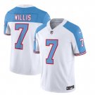 Men's Titans Malik Willis 2023 FUSE White Retro Football Jersey
