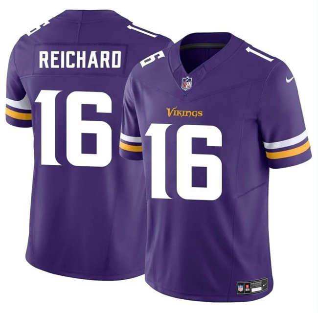 Men's Vikings #16 Will Reichard 2023 F.U.S.E. Vapor Untouchable Jersey Purple