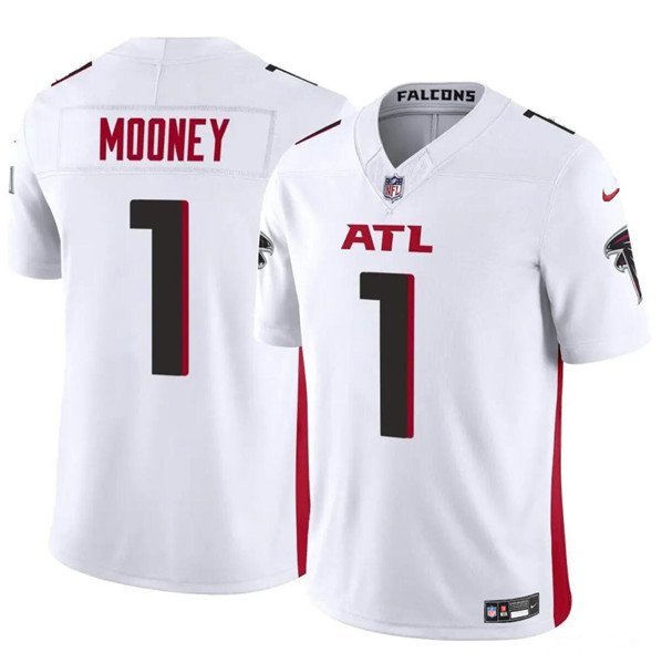 Men's Youth Atlanta Falcons Darnell Mooney White 2024 F.U.S.E. Vapor Football Jersey