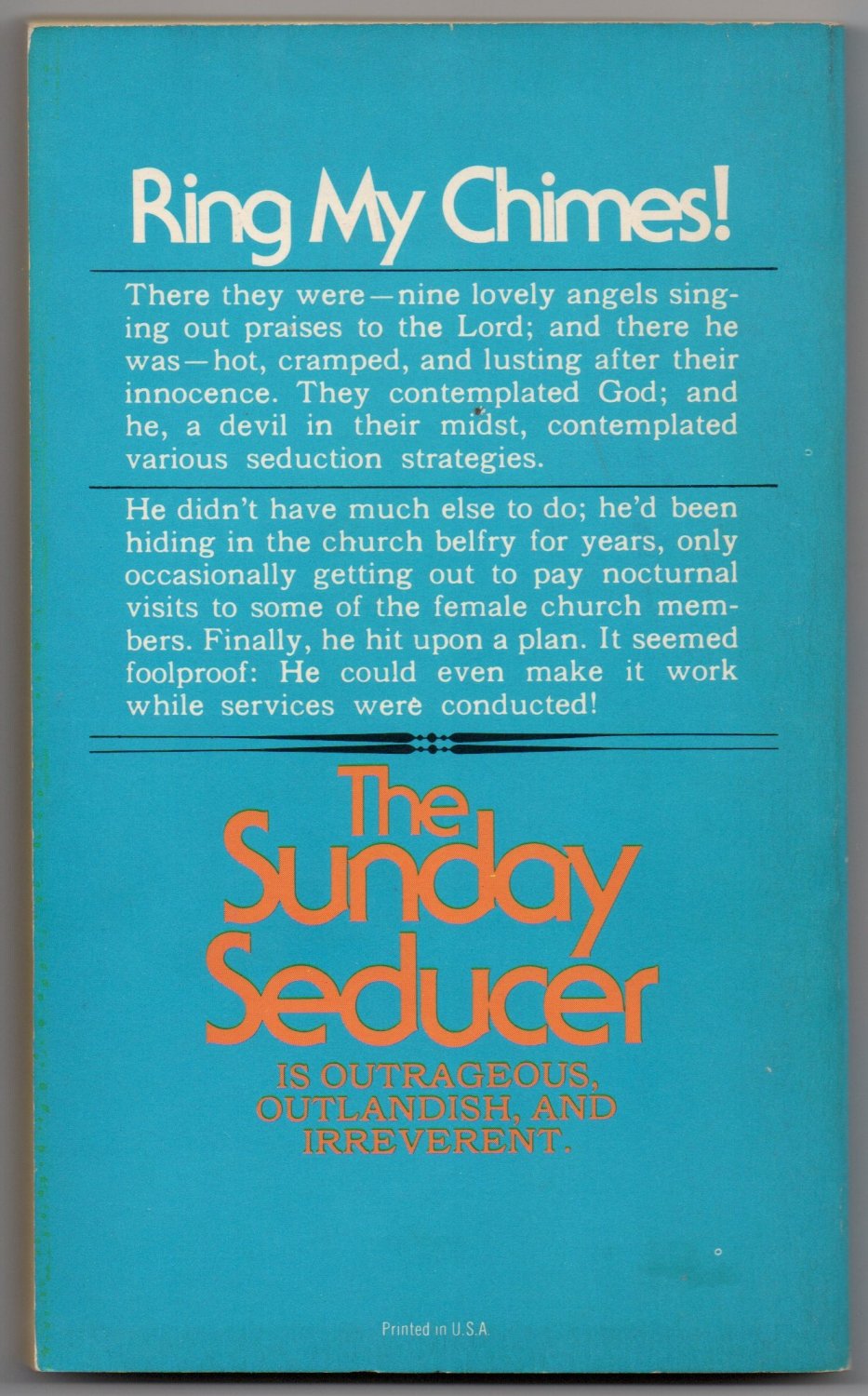 The Sunday Seducer by Linda DuBreuil 1975 Leisure Books 246 DK