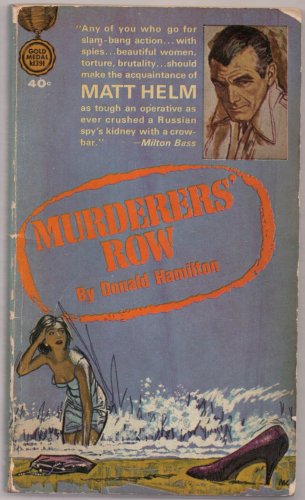 Matt Helm Murderer's Row by Donald Hamilton Paperback Original 1962 Robert McGinnis Cover Art