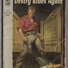 Destry Rides Again by Max Brand 1954 Michael Aviano cover Western Novel