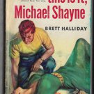 Vintage Map Back Dell 533 This is It Michael Shayne by Brett Halliday Robert Stanley