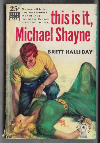 Vintage Map Back Dell 533 This is It Michael Shayne by Brett Halliday Robert Stanley
