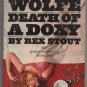 Death of a Doxy by Rex Stout 1967 Nero Wolfe Grand Master of Detection