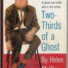 Two Thirds of a Ghost by Helen McCloy Vintage paperback Dell D228 Dr. Basil Willing Milton Glaser