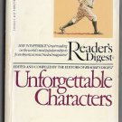 Unforgettable Characters Reader's Digest 0425047229