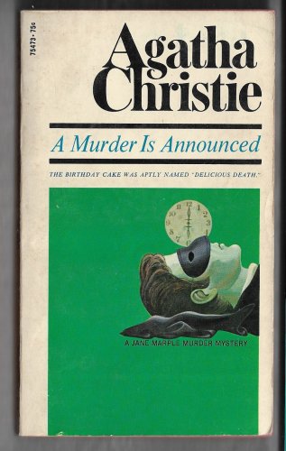 A Murder is Announced by Agatha Christie Miss Jane Marple