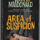 Area of Suspicion by John D. MacDonald 1965 Gold Medal paperback D1528 Barye Phillips GGA cover