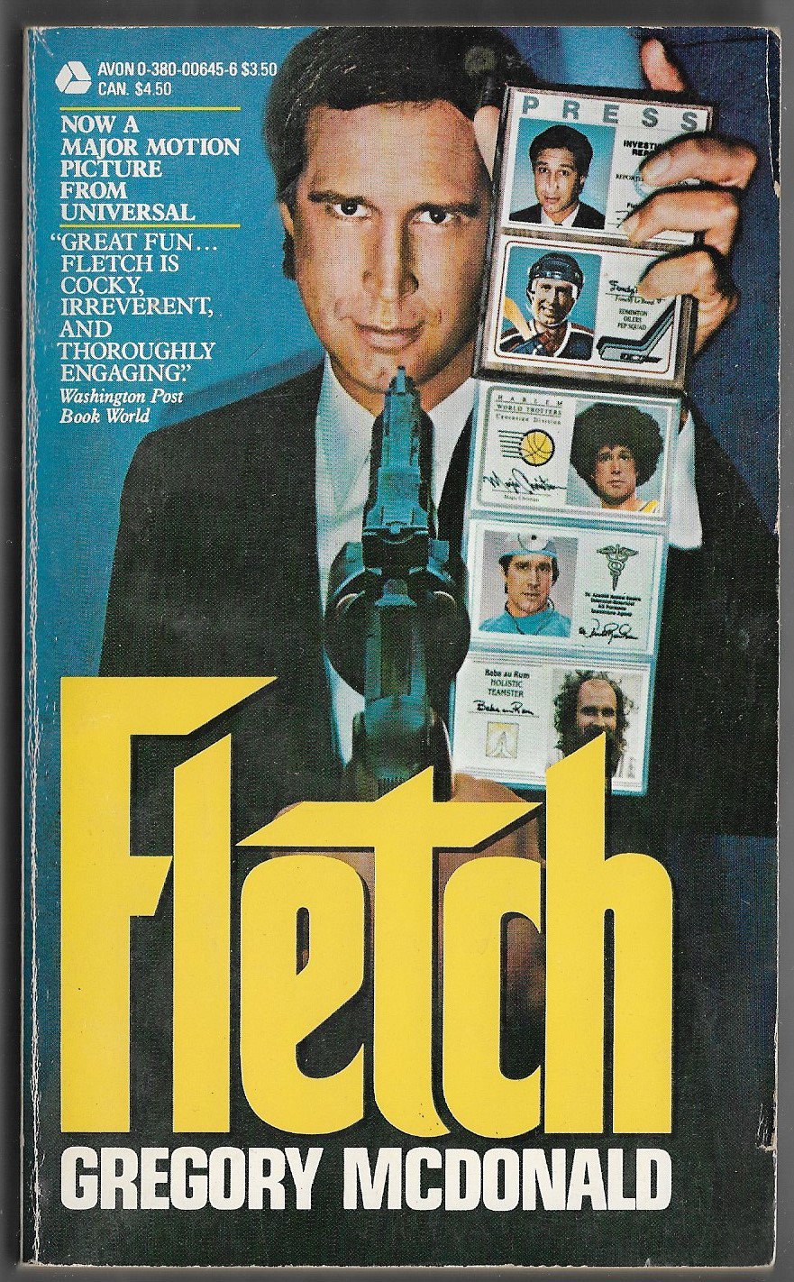 Fletch by Gregory McDonald Movie Tie-in Chevy Chase Cover