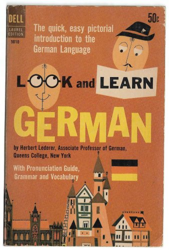 Look and Learn German by Herbert Lederer 1964 Dell Laurel Edition