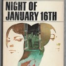 Night of January 16th a Play by Ayn Rand Signet Fiction Q4485