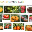 ComboTOMATO SEEDS super rare Giant delicious zebra rainbow brandywine beef