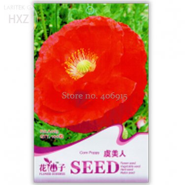 Poppy Flower Coquelicot Flower Original 100 large red flowers  Seeds