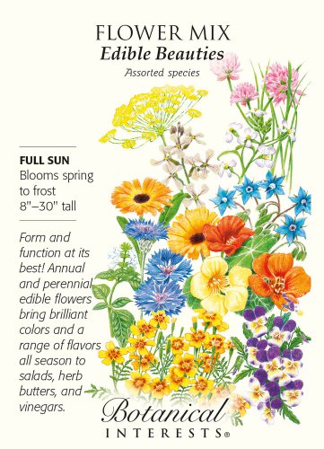 Edible Beauties Flower Mix Seeds 3 grams